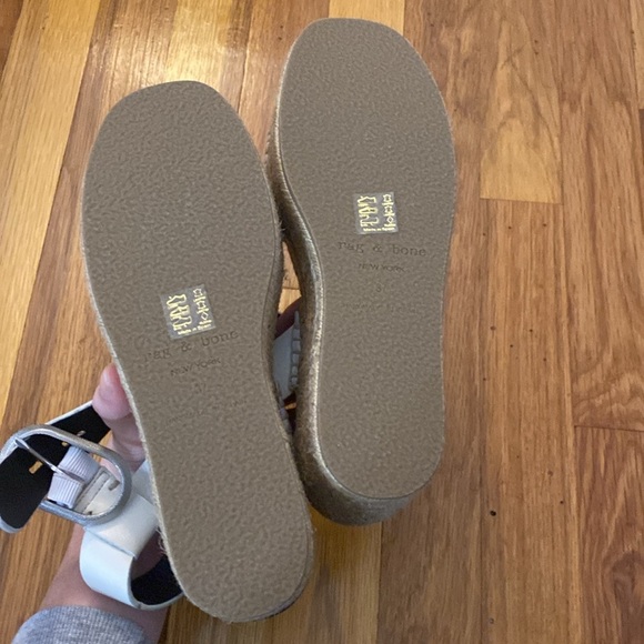 Rag & Bone Women’s White Platform Sandals Size 37/7 - Picture 8 of 9